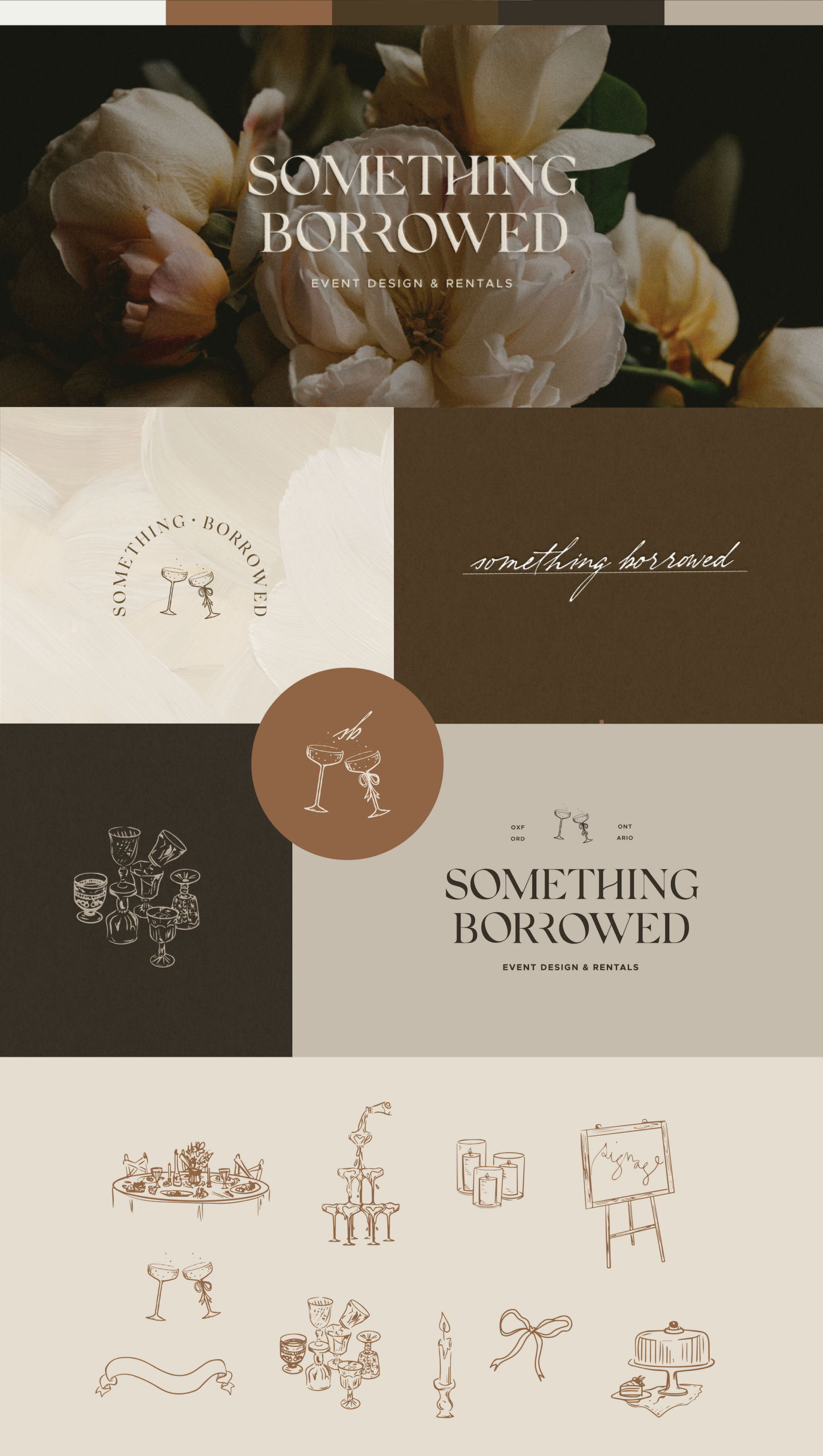 Brand Board for Something Borrowed | Kathlyn Jarvis Design