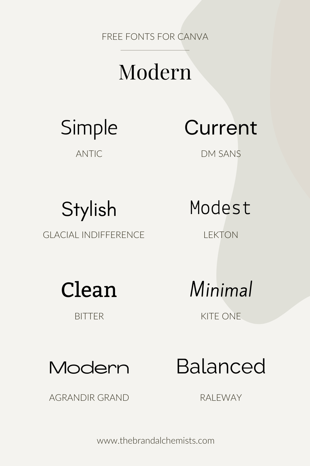 Free Font for Canva — Modern