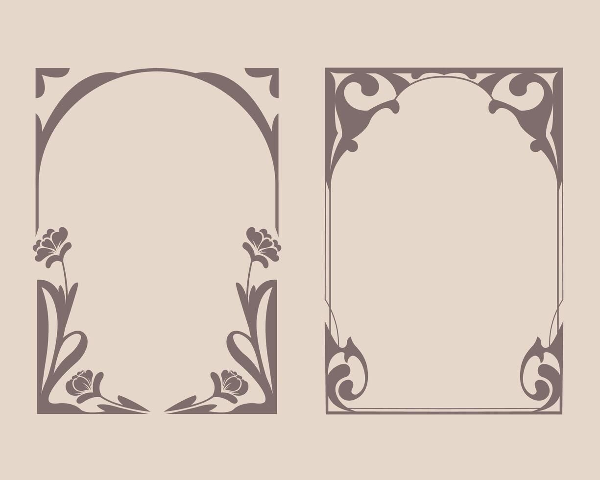 Get a free collection of floral decorative borders.