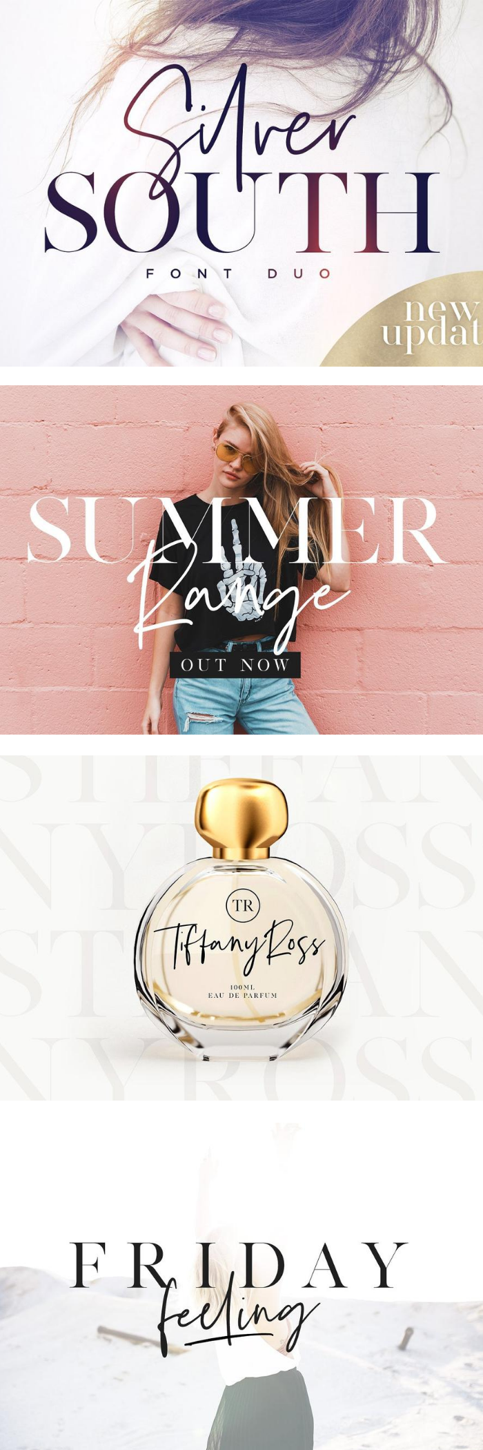 Calligraphy Fonts — Silver South Font Duo (New Update)