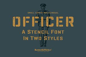 Officer – A Bold Stencil Font