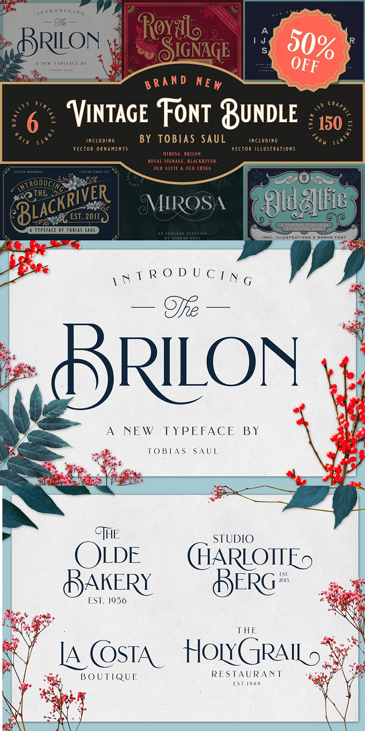 Vintage Font Bundle
