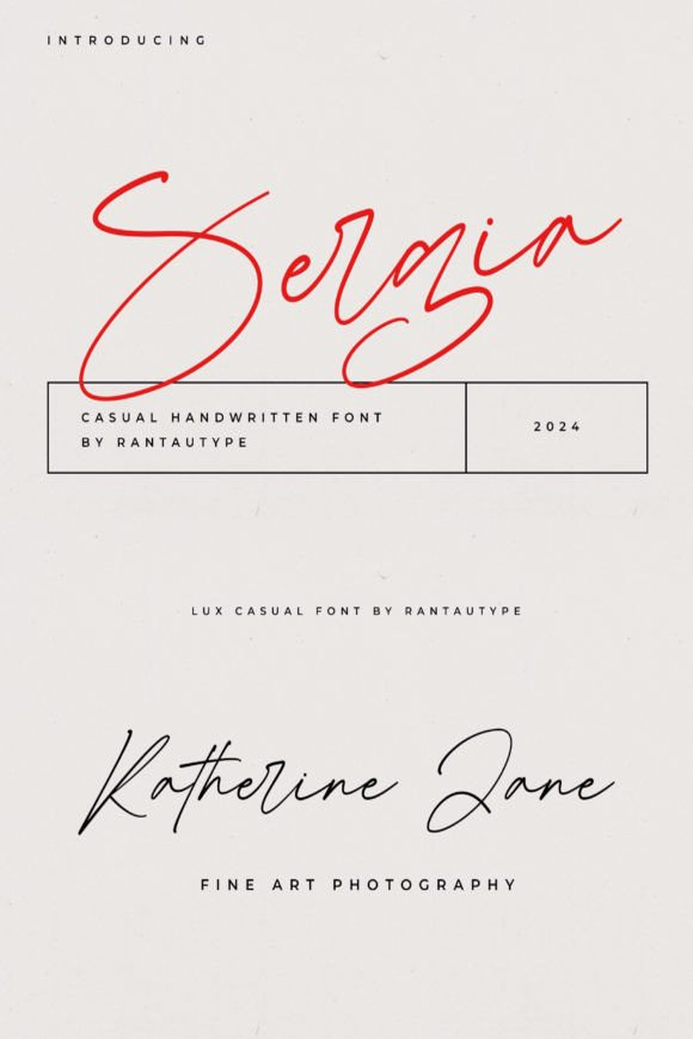 Sergia Font: Natural Handwritten Script for Chic Branding & Logos