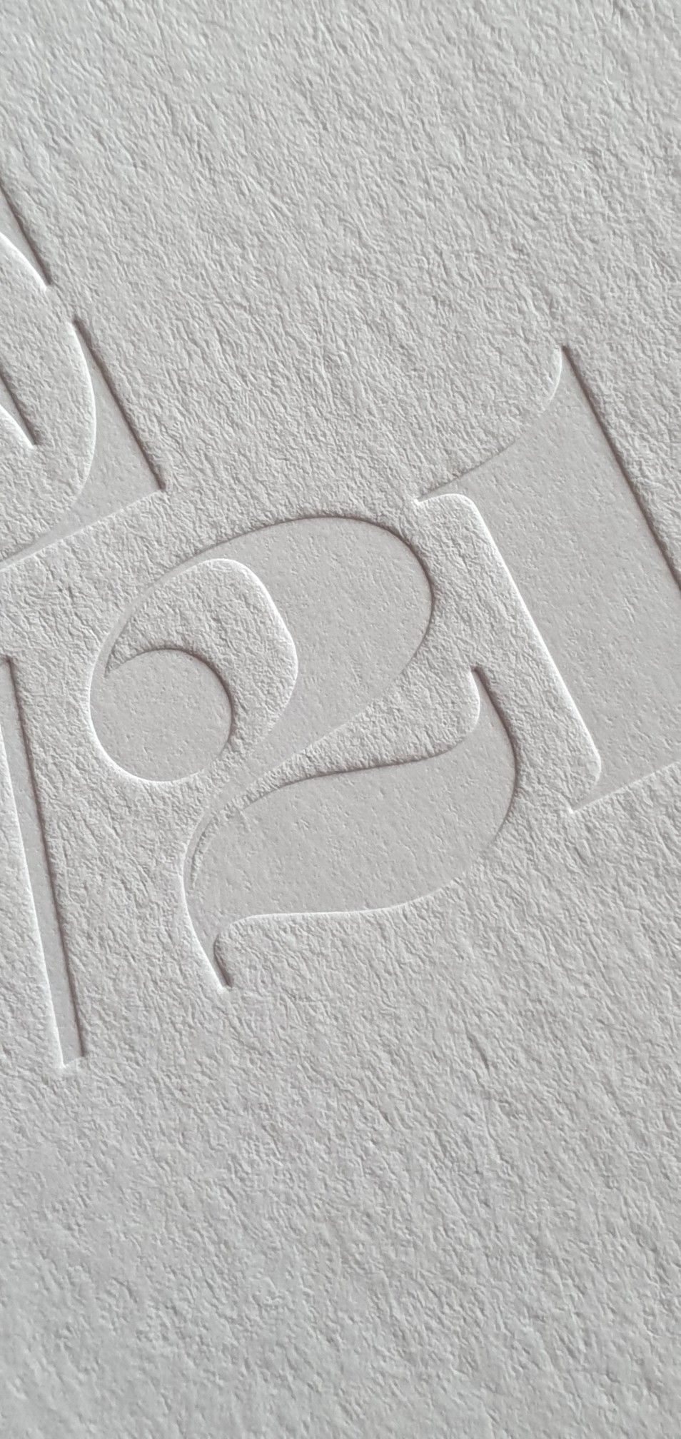Blind deboss/blind impression details by Liverpool based print studio Jot Paper Co.