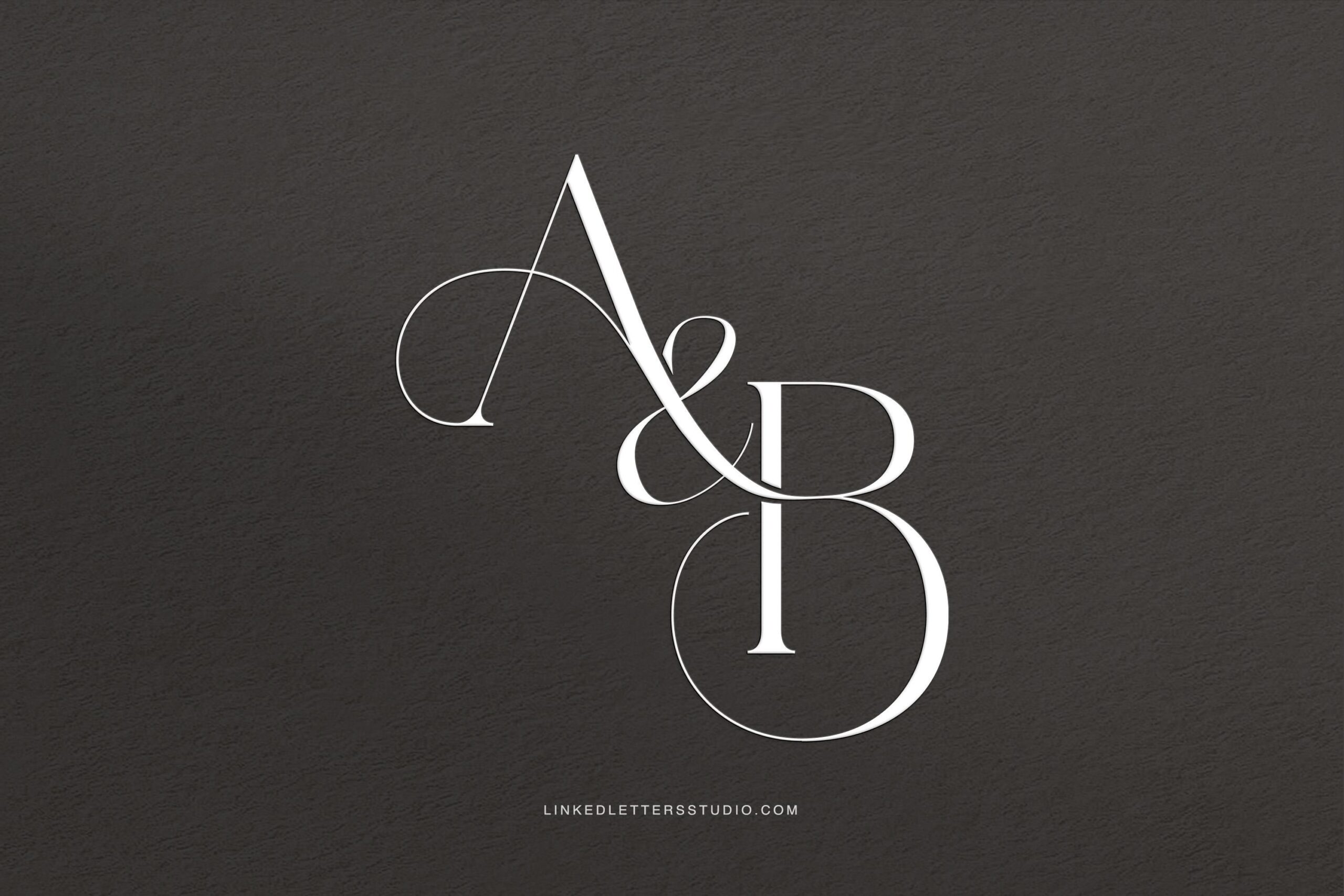 AB | Seraph — stylish wedding monogram, wedding initials, premade logo