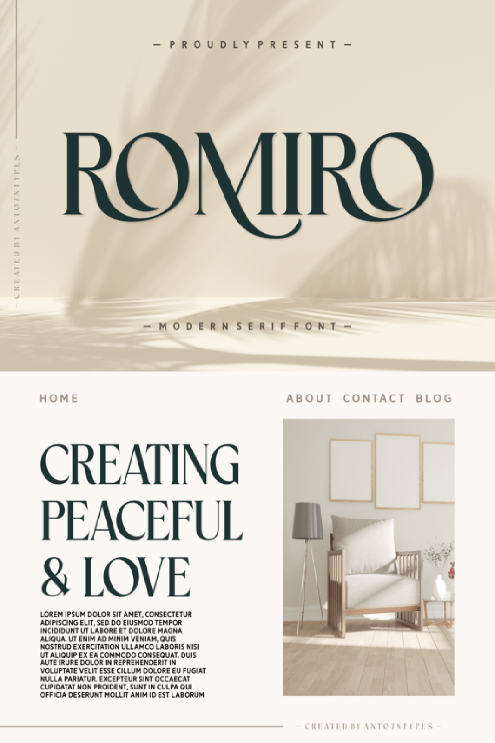 Romiro Font: Elegant Modern Serif for Branding and Editorial Design