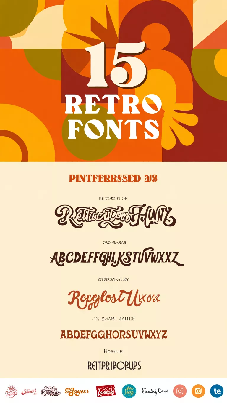 15 Retro Fonts Bundles You Need for Vintage Branding
