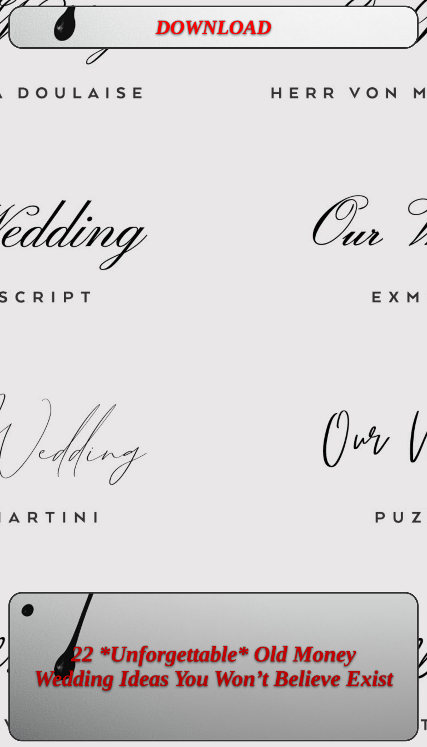 22 *Unforgettable* Old Money Wedding Ideas You Won’t Believe Exist