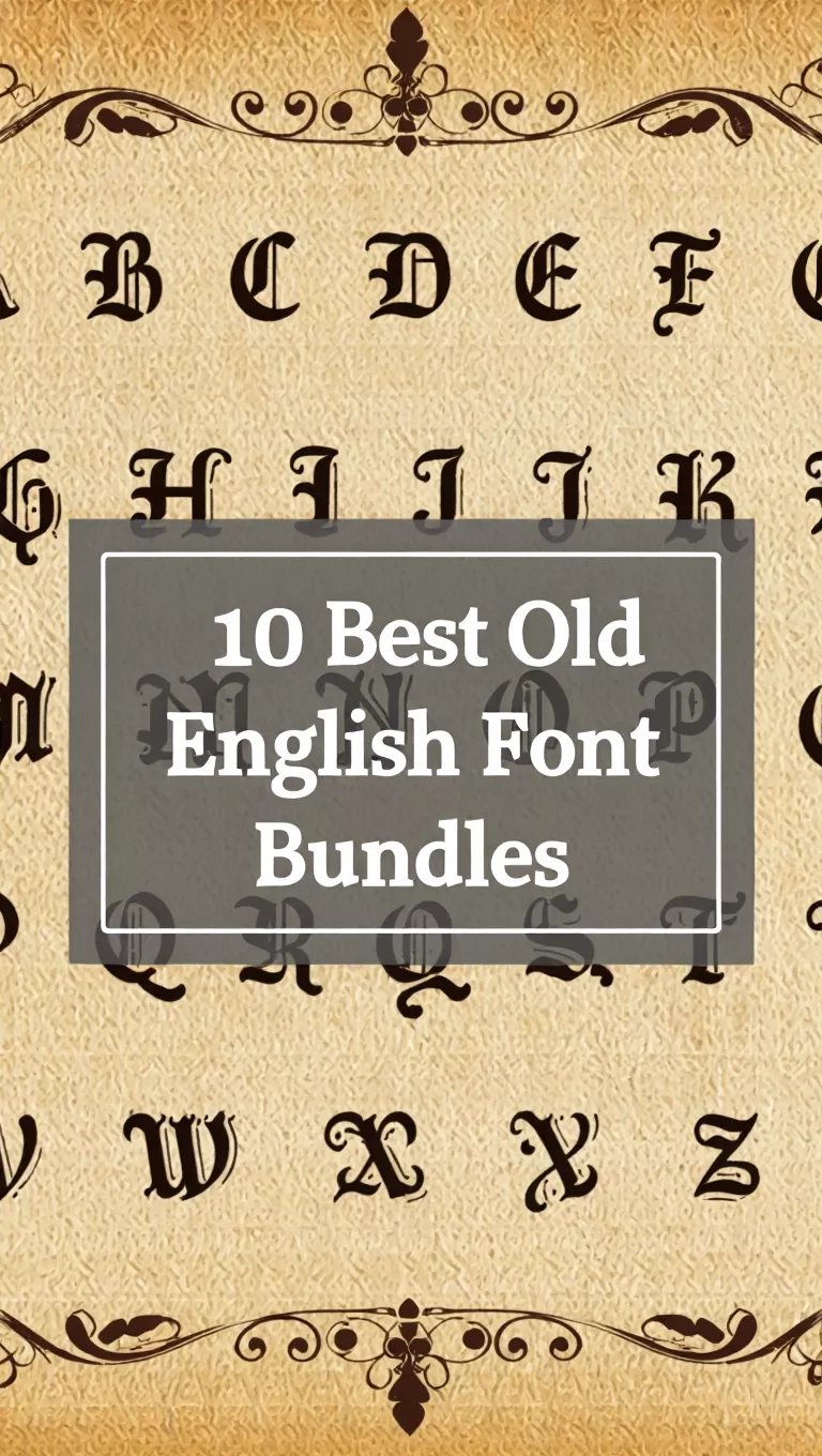 10 Best Old English Font Bundles for Stunning Vintage Designs