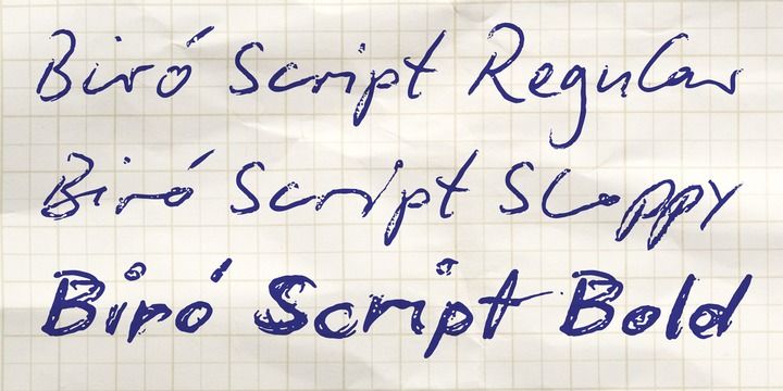 Biro Script Font | Webfont & Desktop