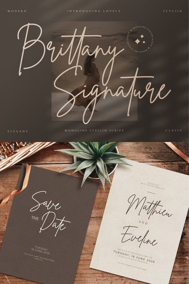 Brittany Signature Business Font — Leasted — Graphics Template Resources — 2024