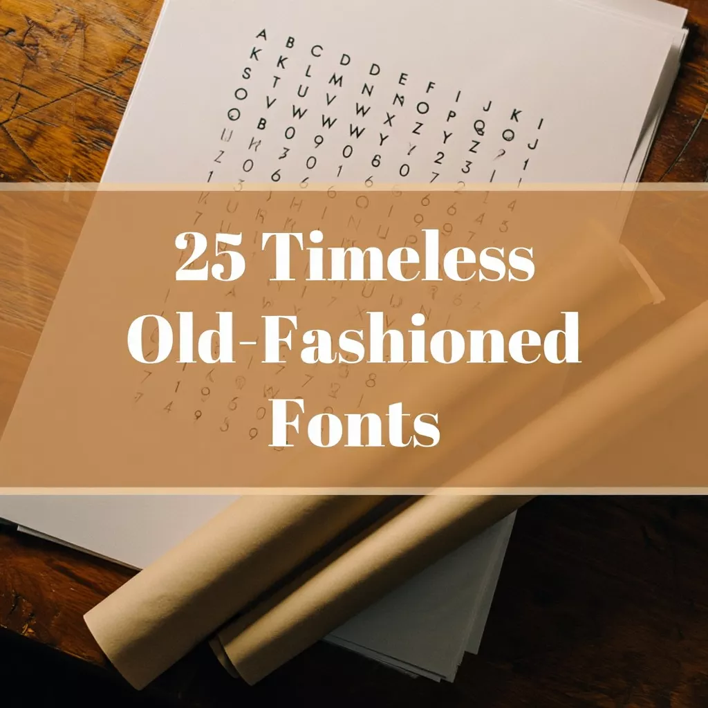 25 Timeless Old-Fashioned Fonts for Classic Design