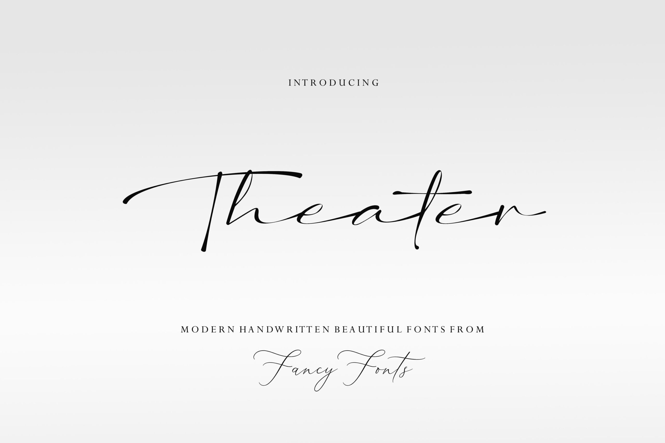 Police de calligraphie de théâtre, script manuscrit, police de mariage (TTF, téléchargement numérique)