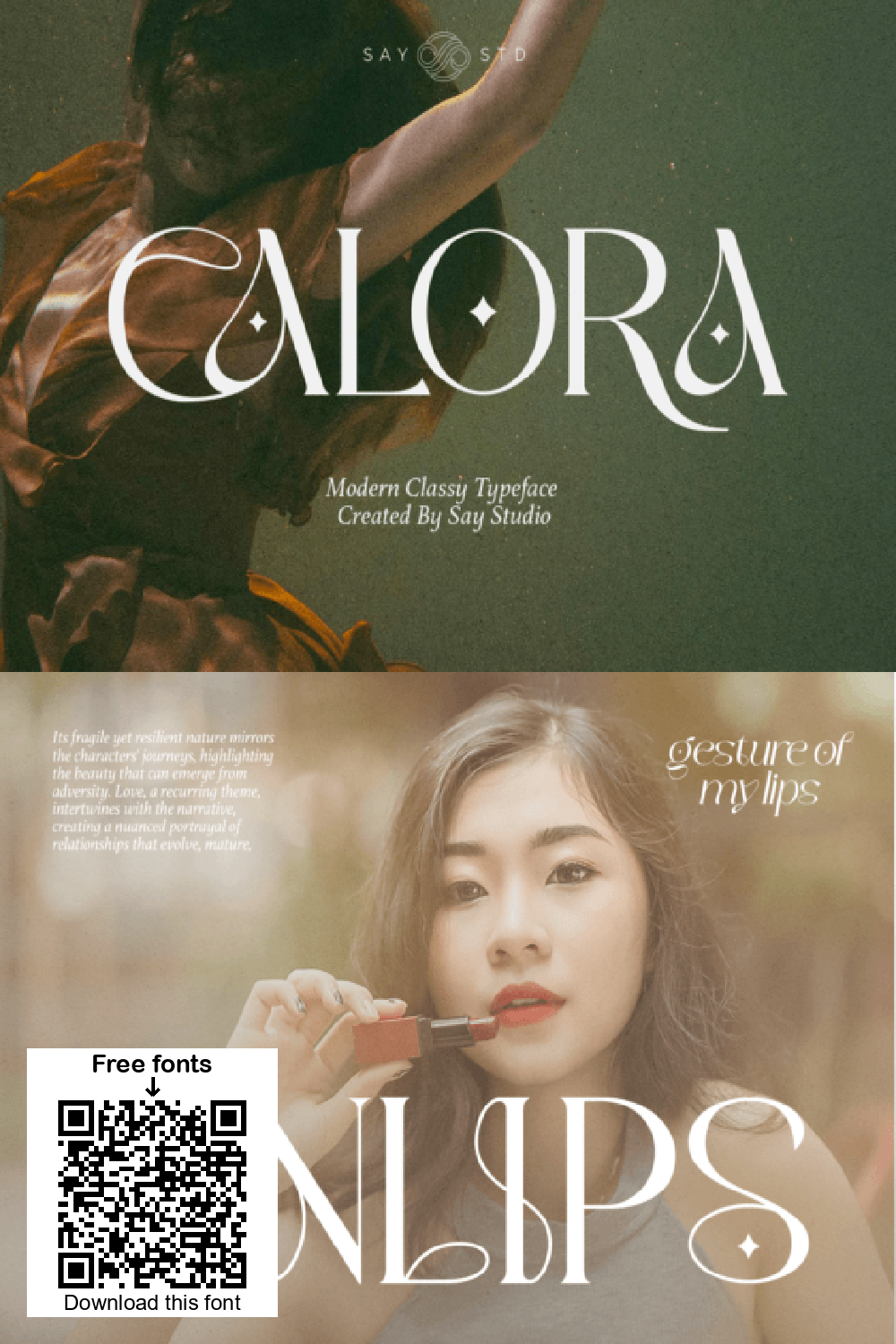 Calora Font: Elegant Serif Typography for Luxury Branding & Logo Design