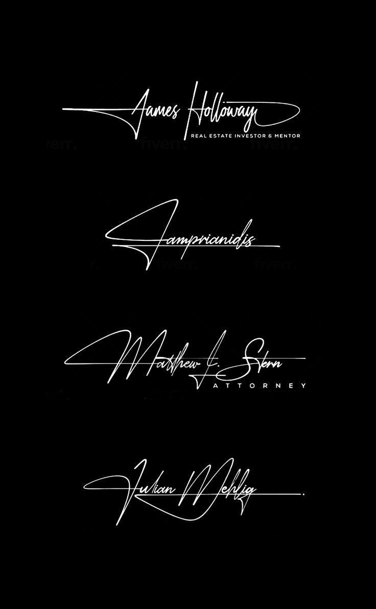 Handwritten Signature Logo in 24 Hours for Just 