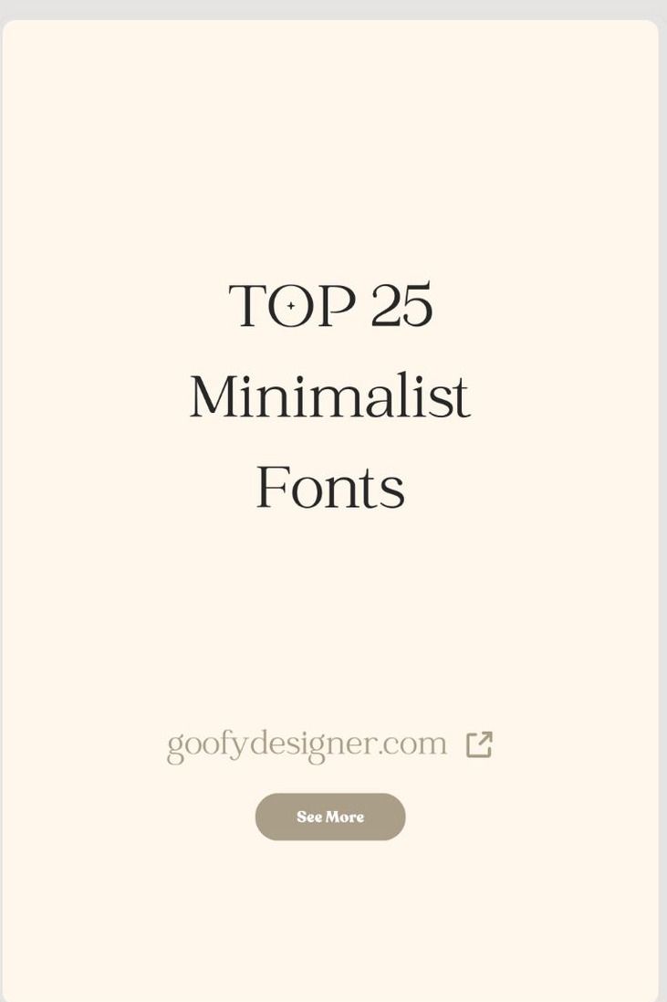 Minimalist Typography: 25 Modern Designs