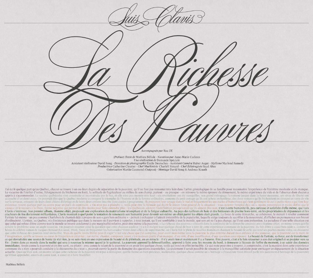 Luis Clavis : Échos d’une vie distante