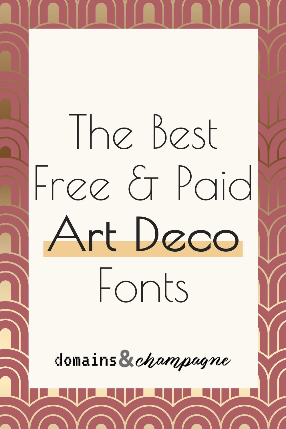 Gorgeous Gatsby Art Deco Fonts