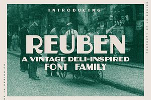 Reuben — A Vintage Display Font