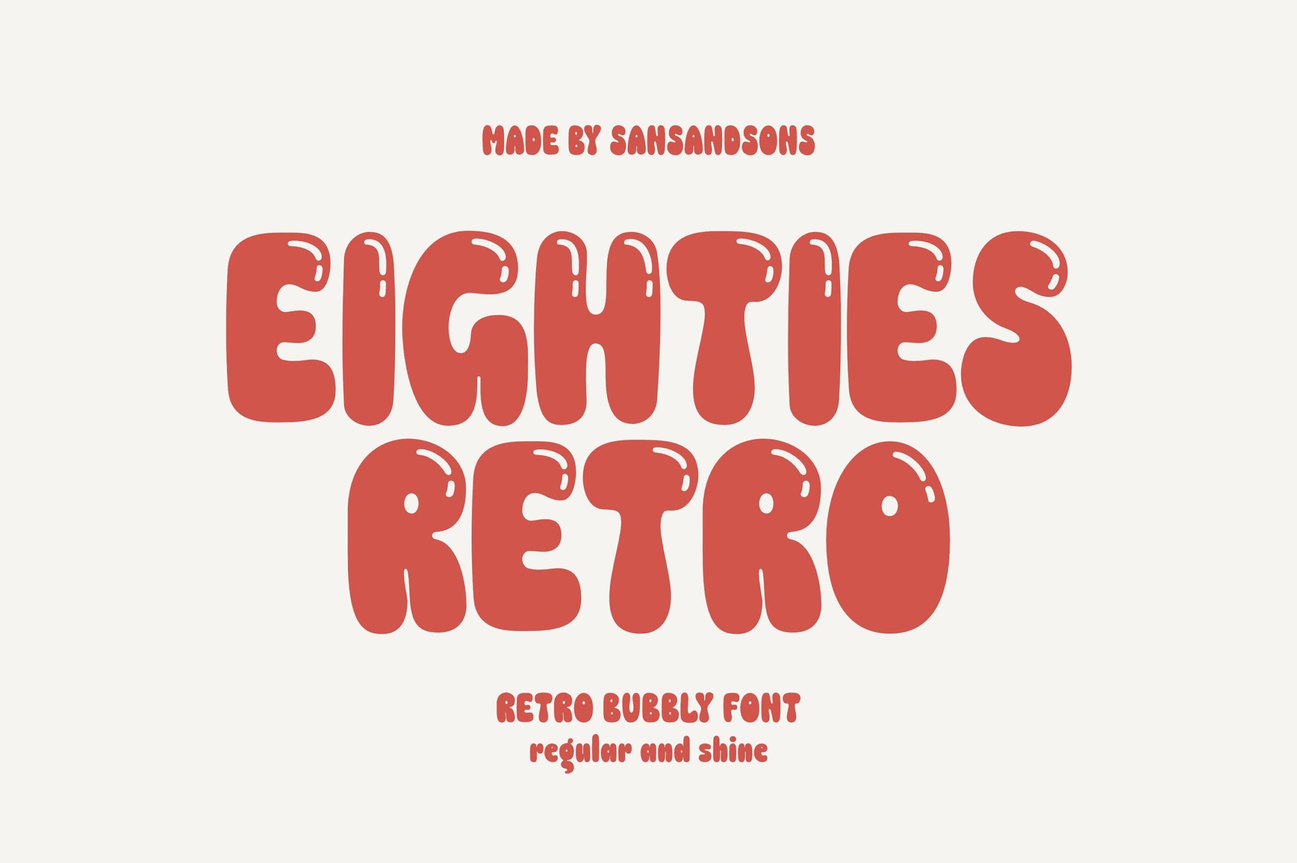 Police de caractère rétro des années 80 : style groovy pétillant