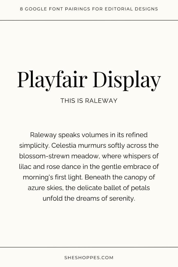 8 Google Font Pairings for Editorial Designs to Use on Your Website