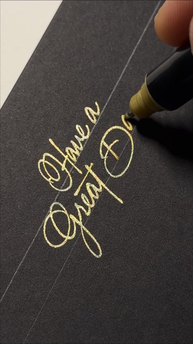 134K views · 1.6K reactions | Have a Great Day! #cursive #handwriting #lettering | Abhay Calligraphy | Facebook