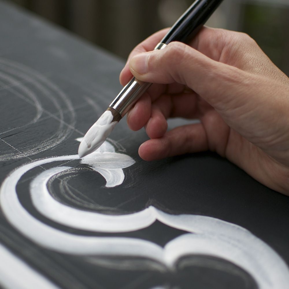 Hand lettered sign — work in progress