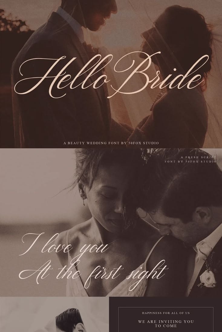 Hello Bride Fonts | Wedding Fonts