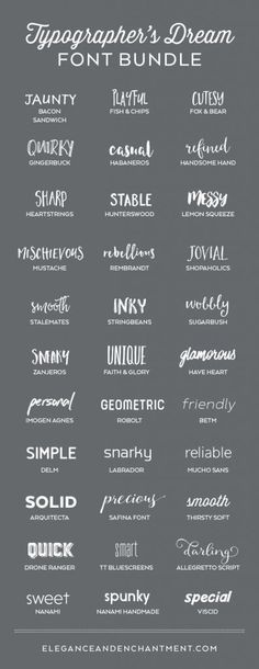 Typographer’s Dream Font Bundle