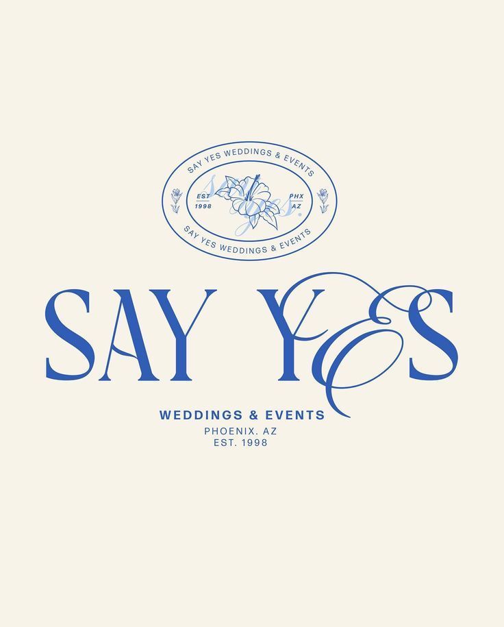 clean playful elegant wedding event planner branding logo design