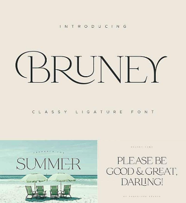 bruney font