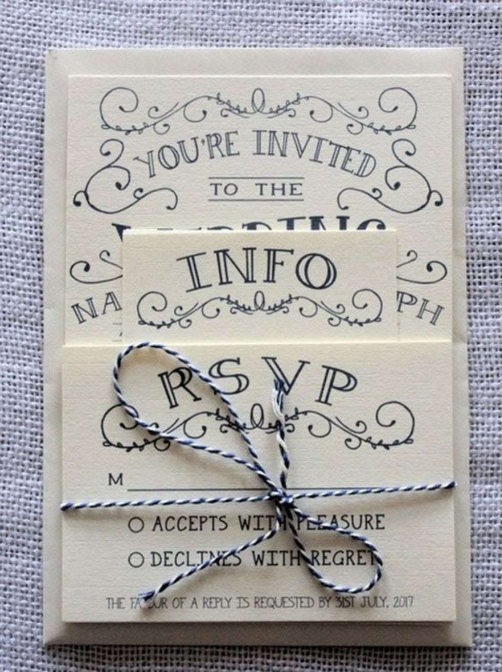 22 adorable and easy DIY wedding invitations
