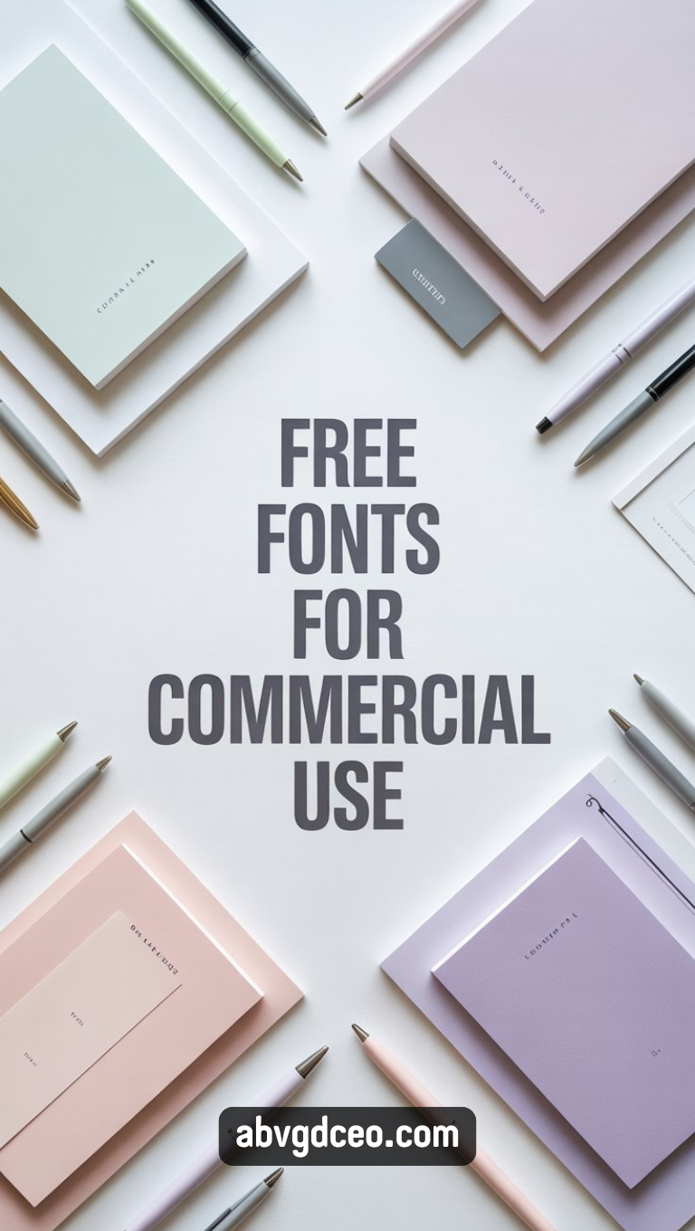 Free Fonts for Commercial Use – Stylish and Simple
