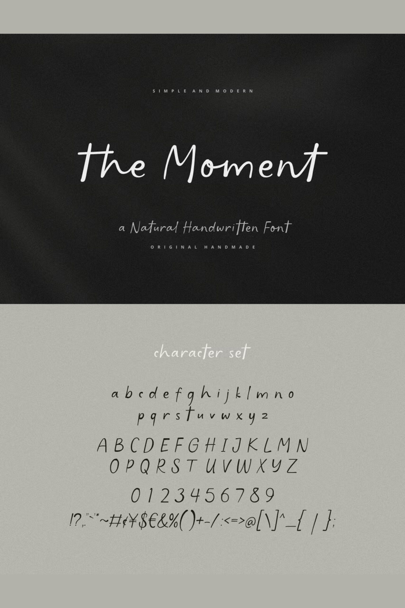 The Moment | Modern Handwriting Font