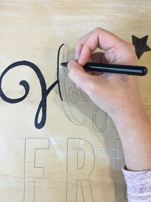 DIY Scroll Sign with Printable Sign Templates