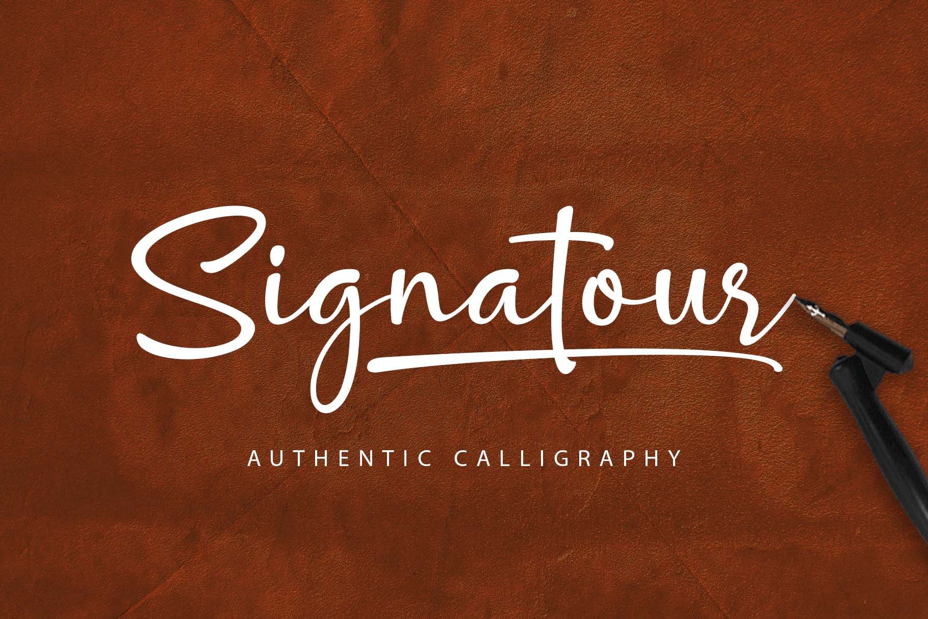 Signatour Font by Mjb Letters | Creative Market