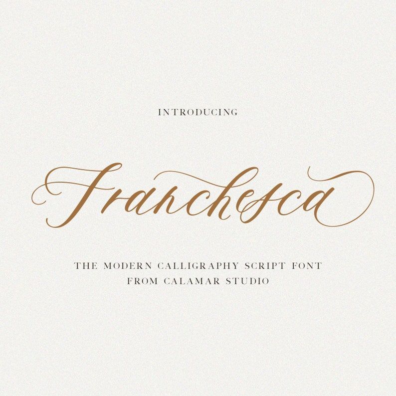 Wedding Calligraphy Font, Script Font for Wedding Invitations, Handwritten