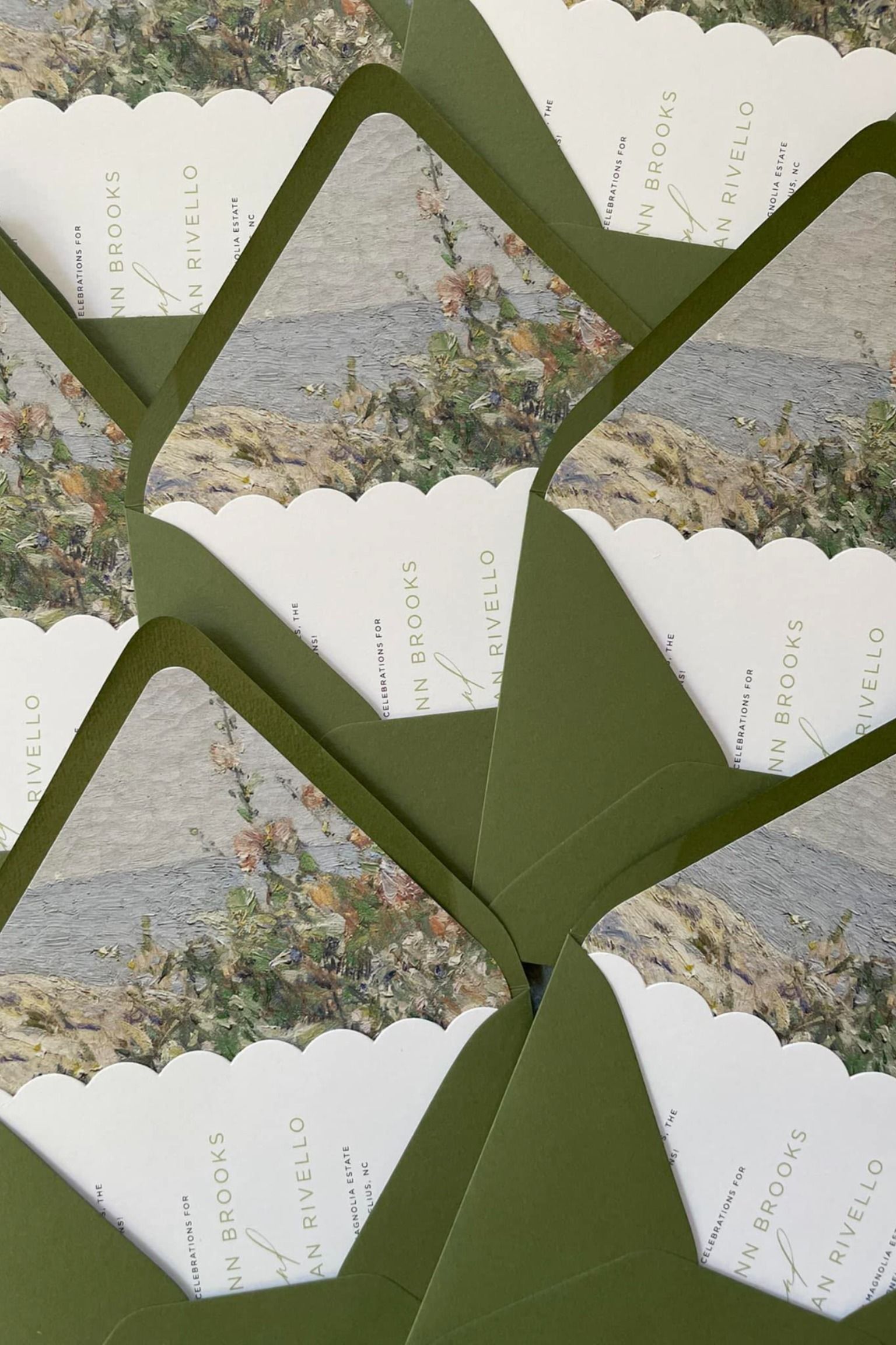 Wedding Stationery | Scalloped Cards