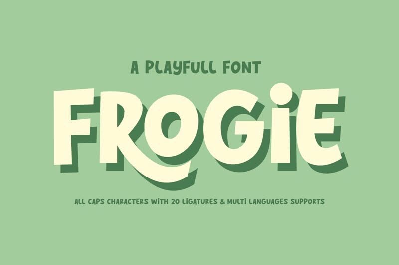 Frogie Regular font | Fonts2u.com