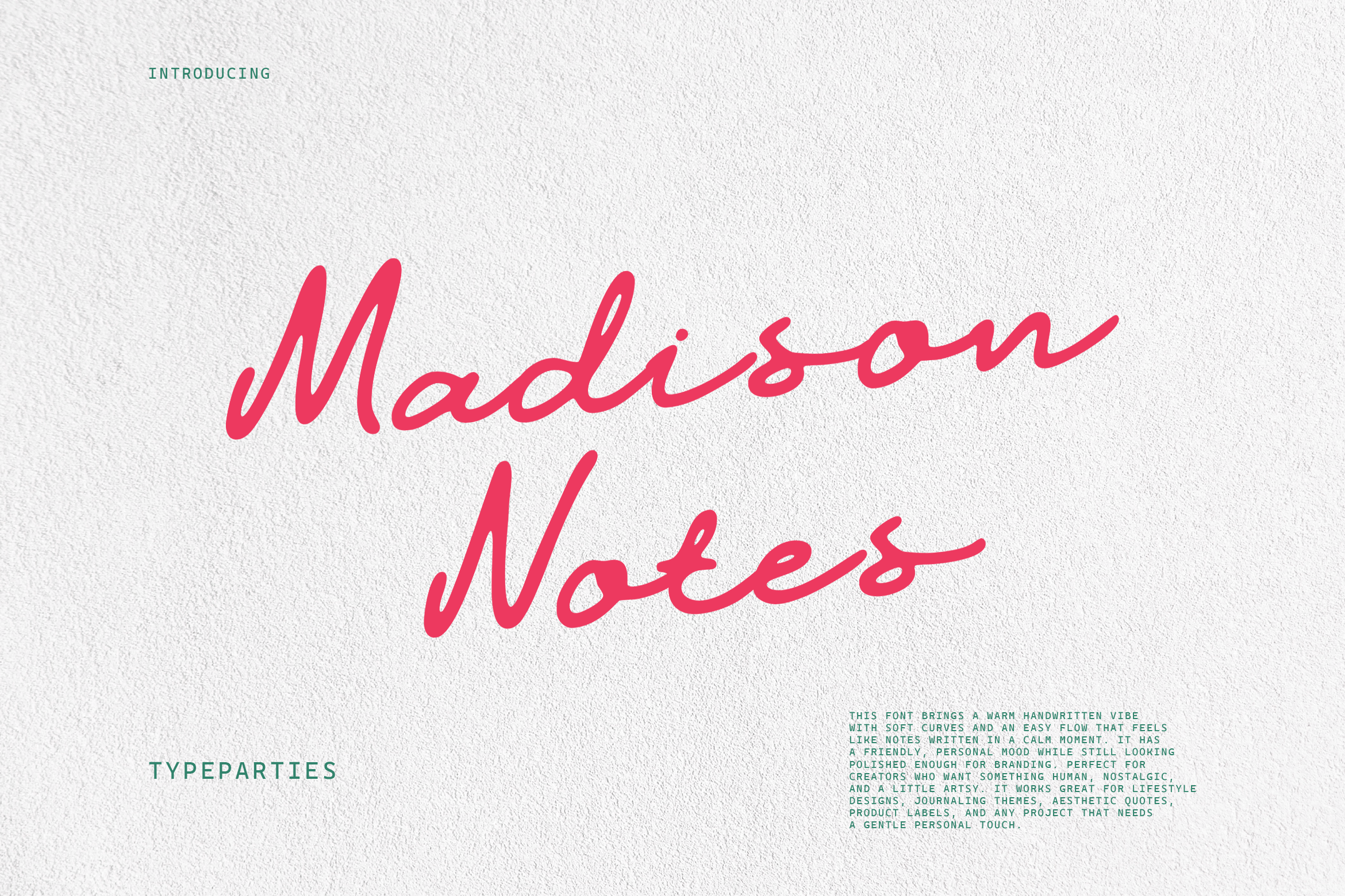 Madison Notes — Casual Script Font by Typeparties | Creative Market