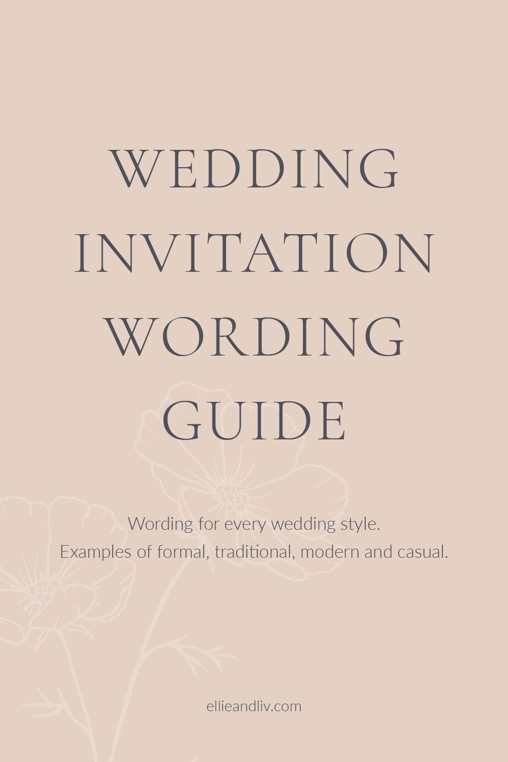 Where to start with wedding invitation wording | Ellie and Liv Stationery