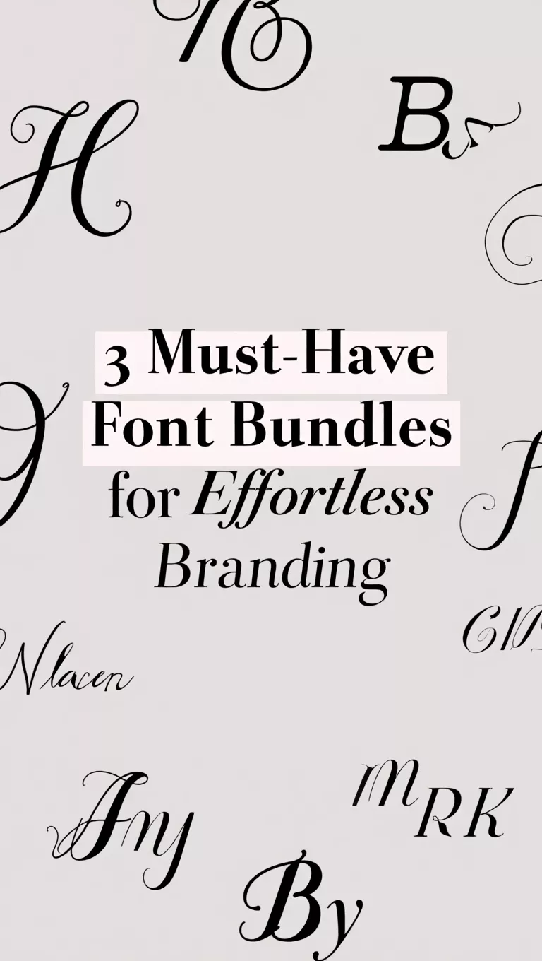3 Must-Have Font Bundles for Effortless Branding