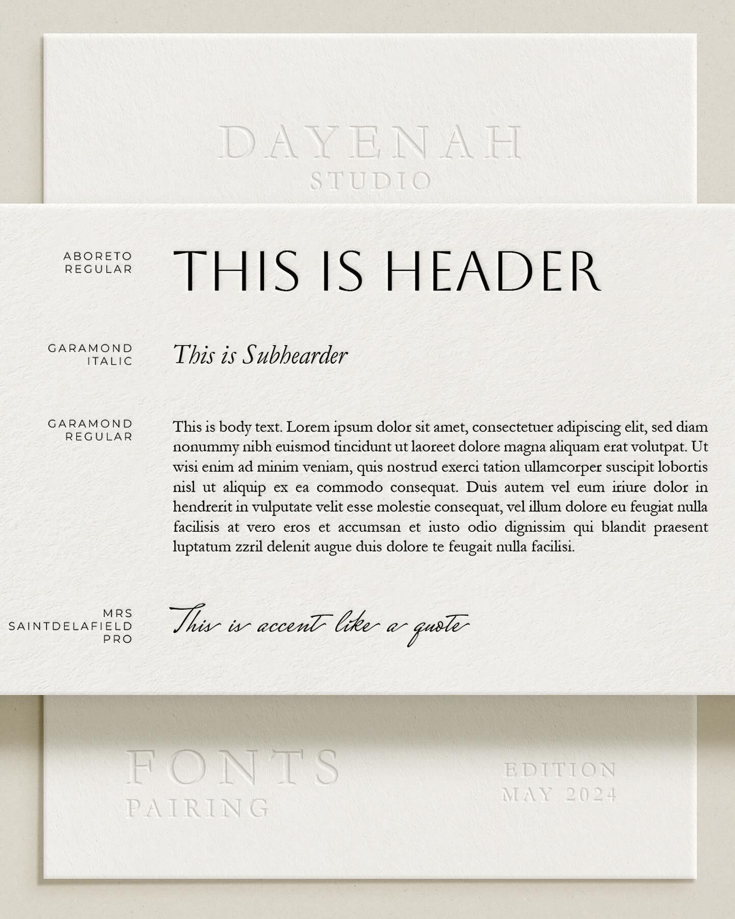 BRAND DESIGNER — DAYENAH STUDIO on Instagram: «Here are new font combinations