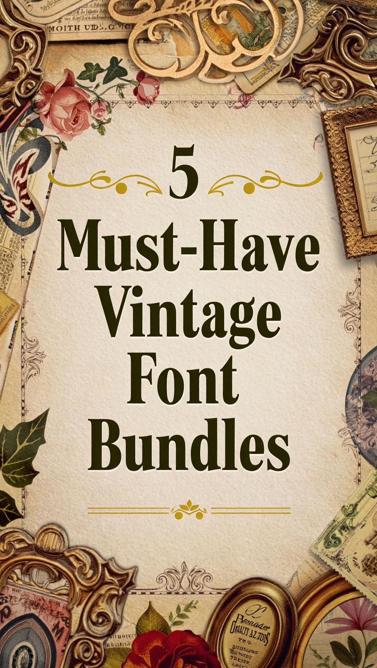 5 Must-Have Vintage Font Bundles for Timeless Designs