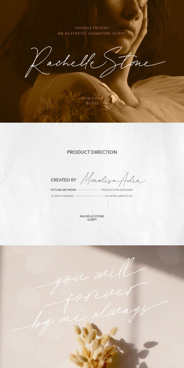 Rachelle Stone: Elegant Script Font
