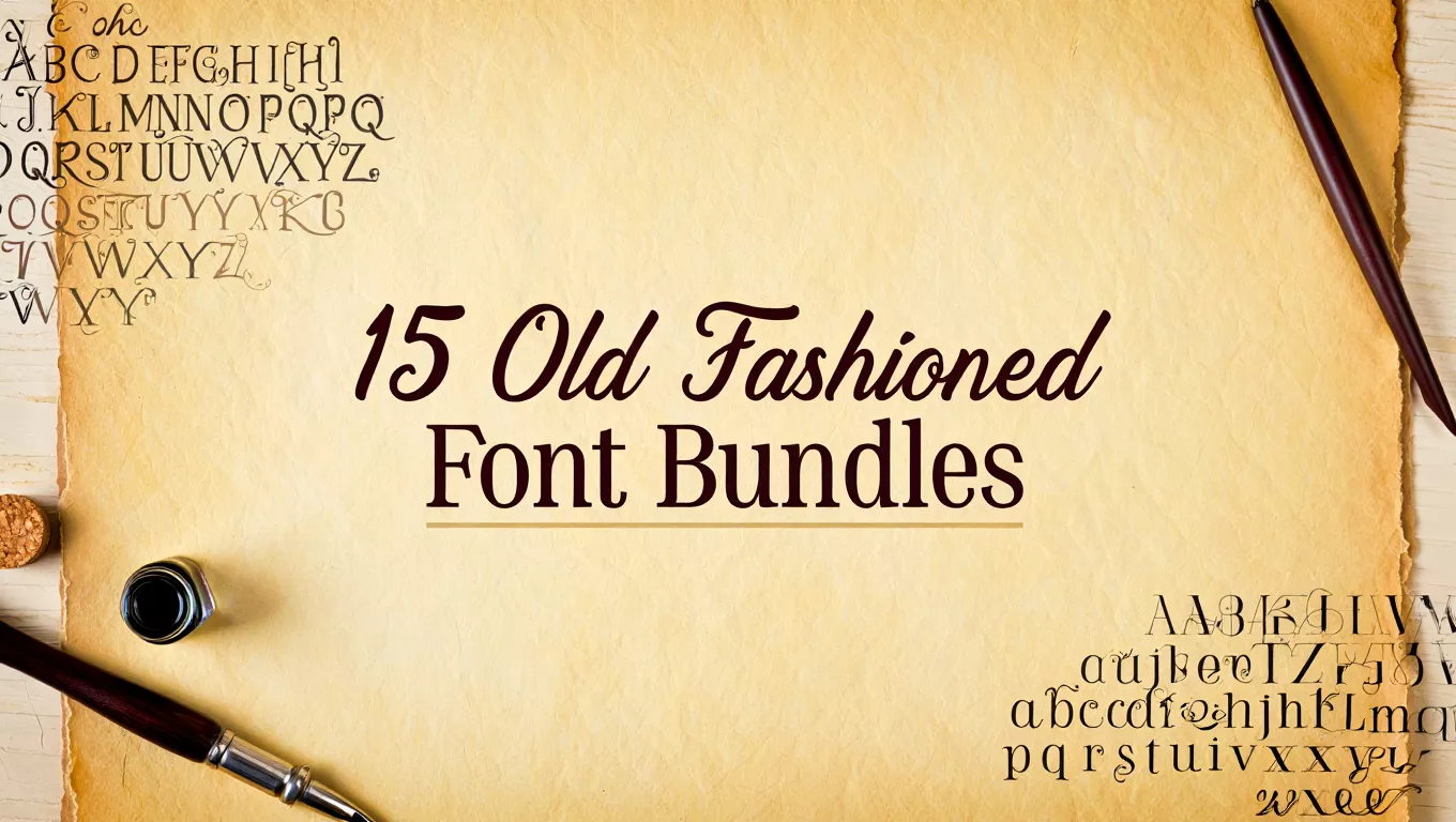 15 Old Fashioned Font Bundles for Timeless Style