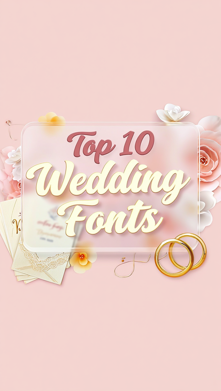 Top 10 Wedding Fonts for Elegant Invitations & Branding