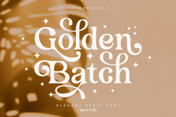 Golden Batch Font by Shakira Studio · Creative Fabrica