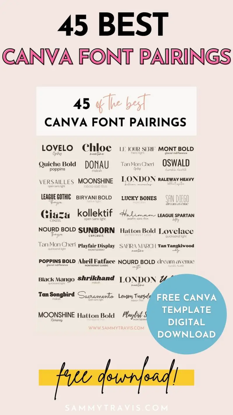 45 Best Canva Font Pairings — Daily Creative Co