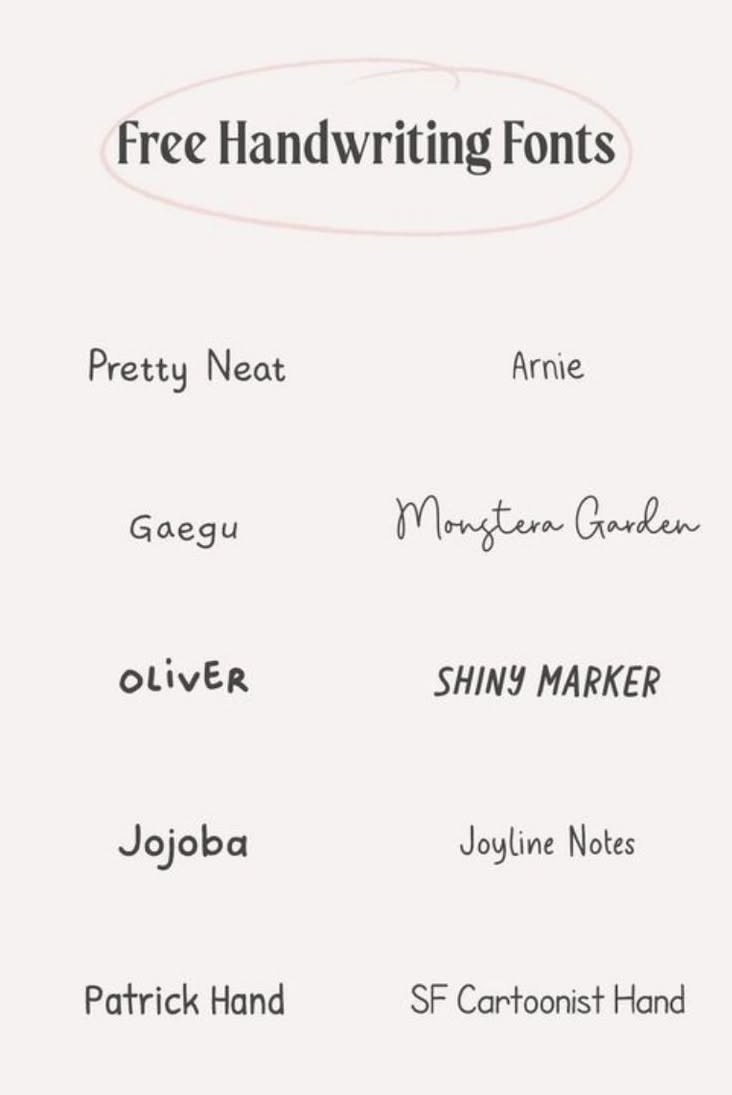 10 Best Free Handwriting Fonts for Notes and Cute iPad Fonts | Free fonts handwriting, Cool handwri